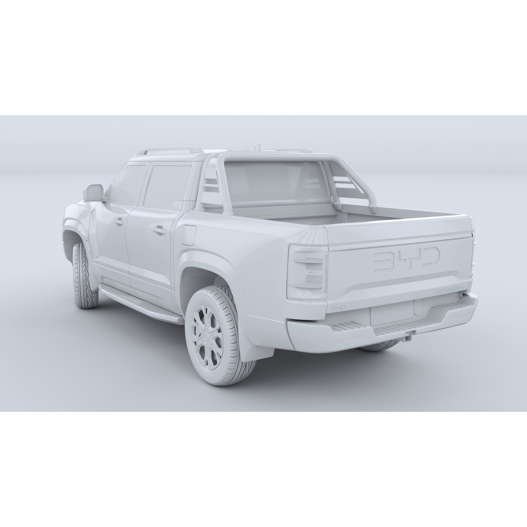 BYD Shark 6 DMO 3D Model – Game-Ready Pickup Truck, FBX, OBJ - View 24