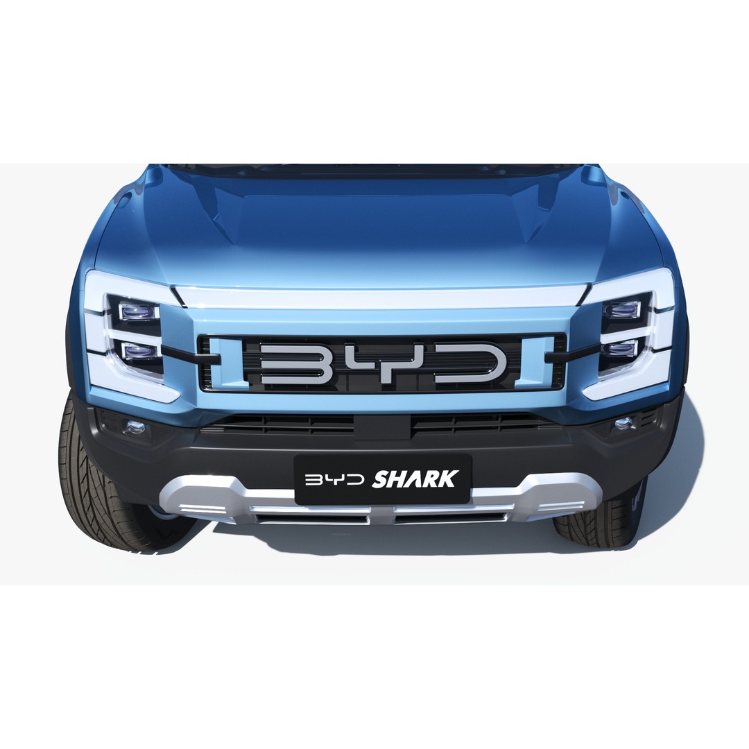 BYD Shark 6 DMO 3D Model – Game-Ready Pickup Truck, FBX, OBJ - View 7