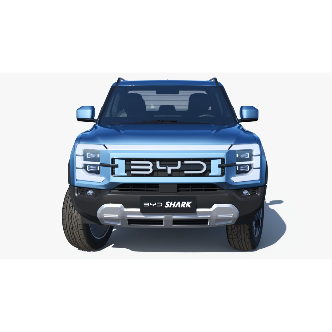BYD Shark 6 DMO 3D Model – Game-Ready Pickup Truck, FBX, OBJ - View 8