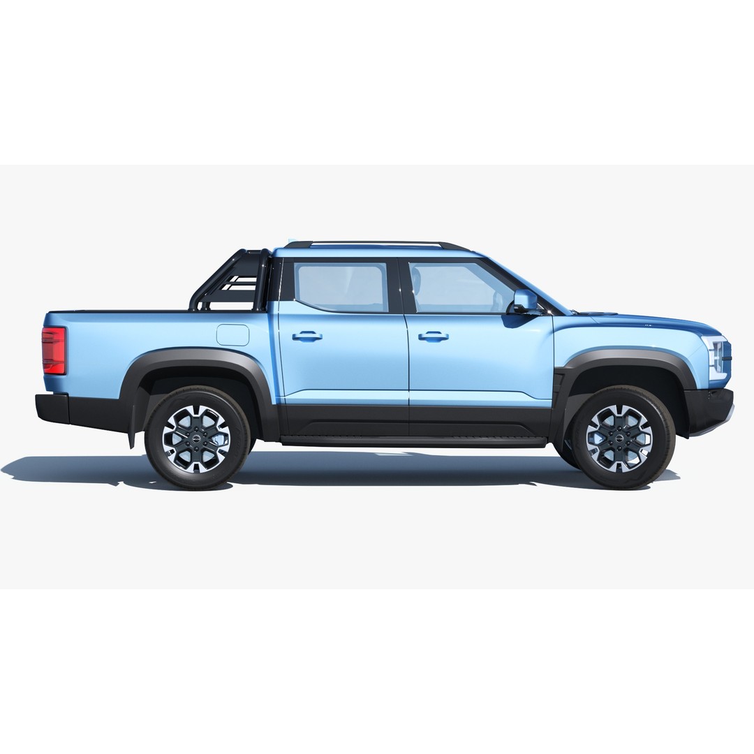 BYD Shark 6 DMO 3D Model – Game-Ready Pickup Truck, FBX, OBJ - View 9