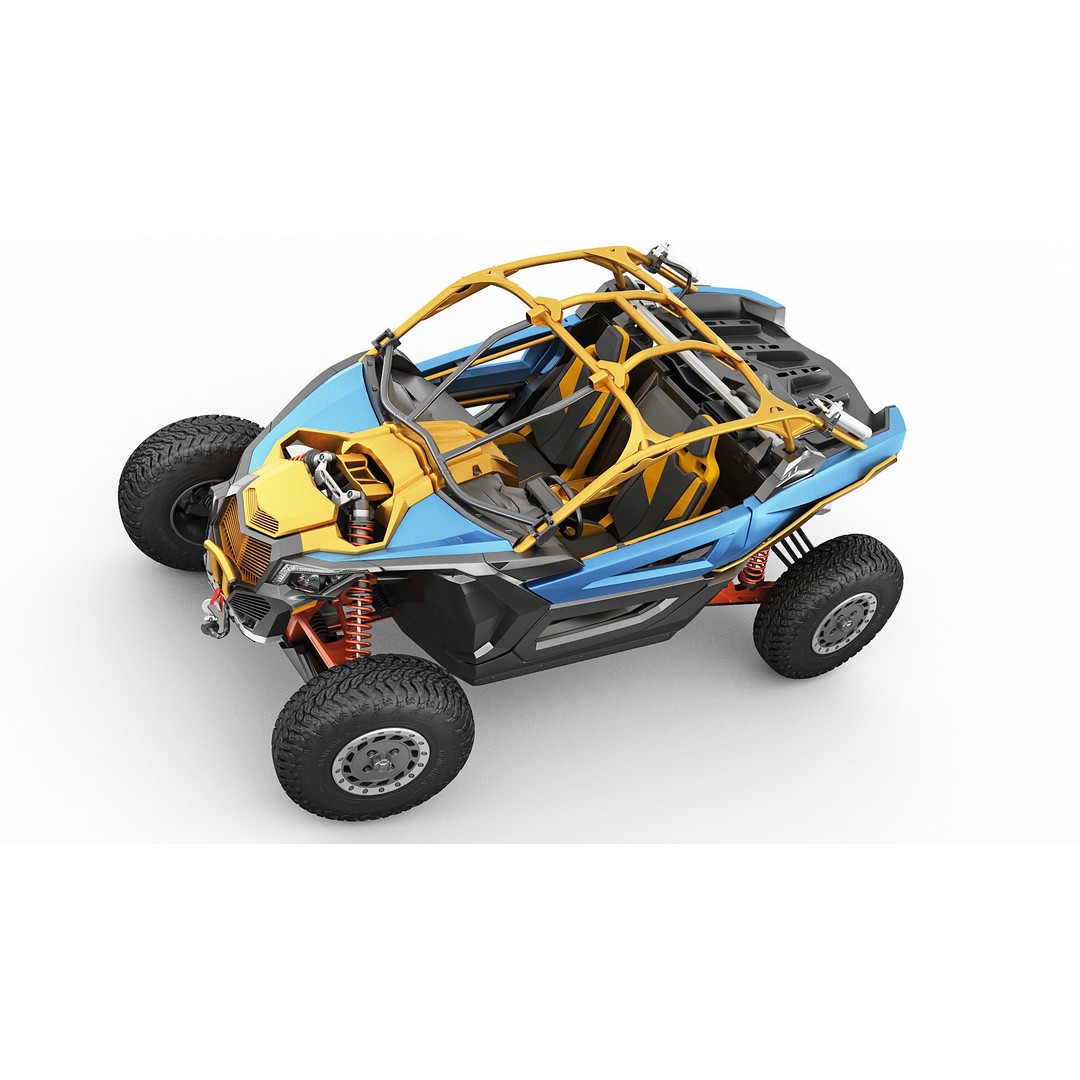 Generic Buggy 3D Model – Detailed Off-Road Vehicle, Multiple Formats - View 11