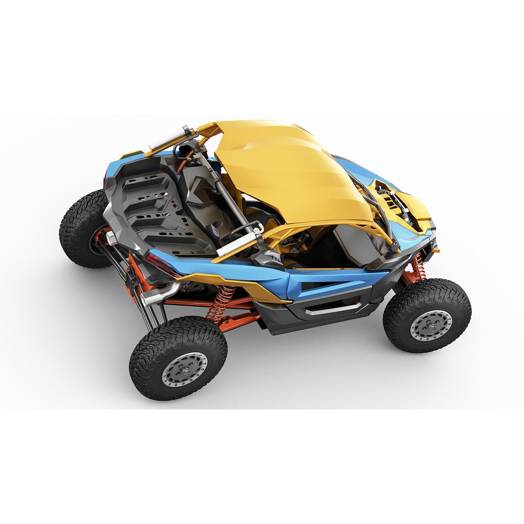 Generic Buggy 3D Model – Detailed Off-Road Vehicle, Multiple Formats - View 12