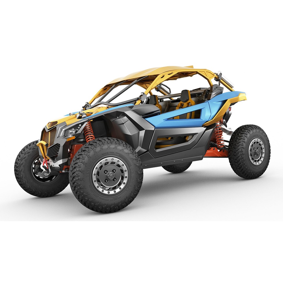 Generic Buggy 3D Model – Detailed Off-Road Vehicle, Multiple Formats - View 13