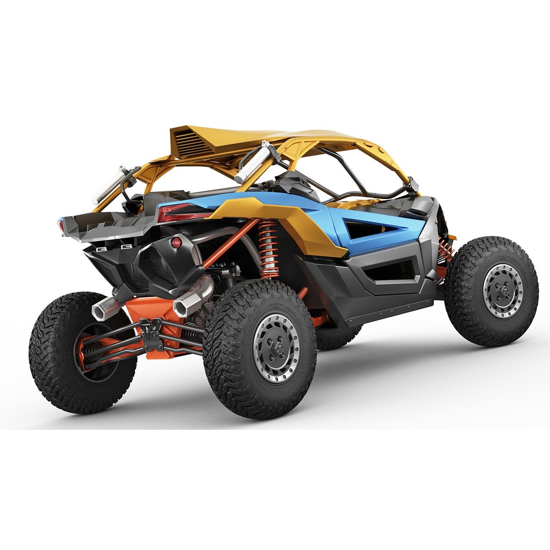 Generic Buggy 3D Model – Detailed Off-Road Vehicle, Multiple Formats - View 14
