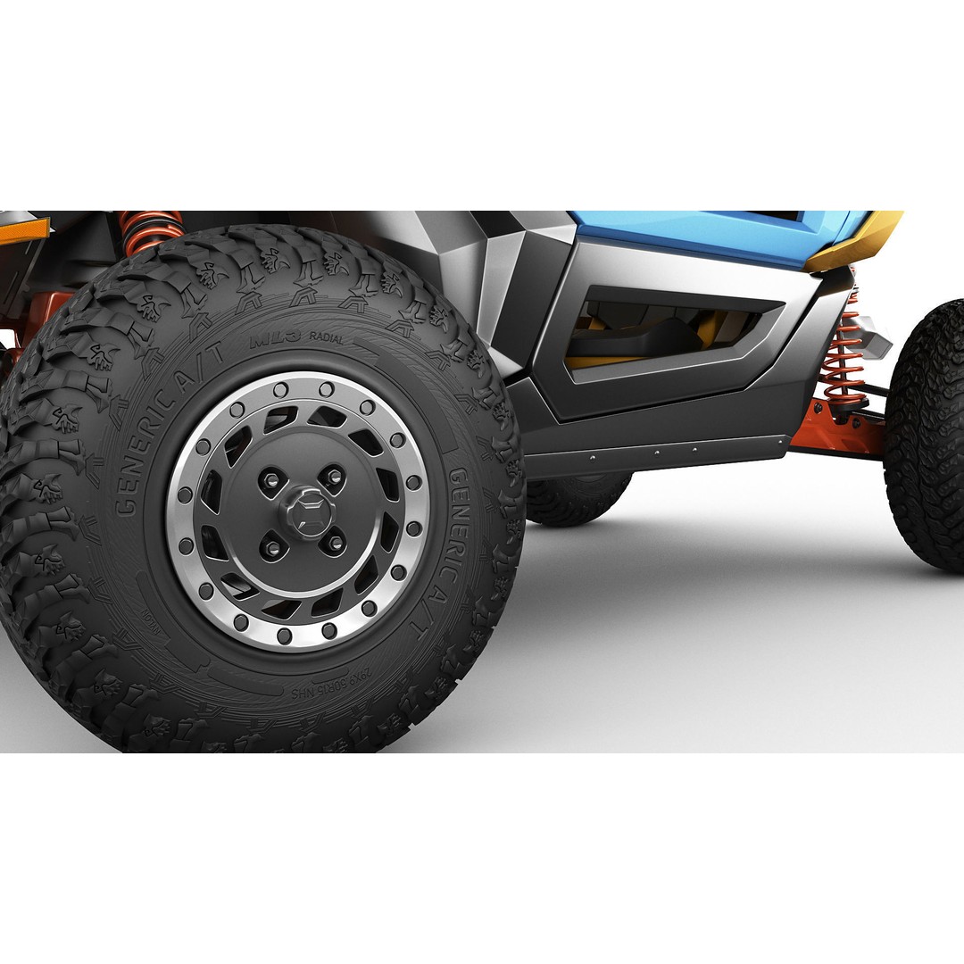 Generic Buggy 3D Model – Detailed Off-Road Vehicle, Multiple Formats - View 15