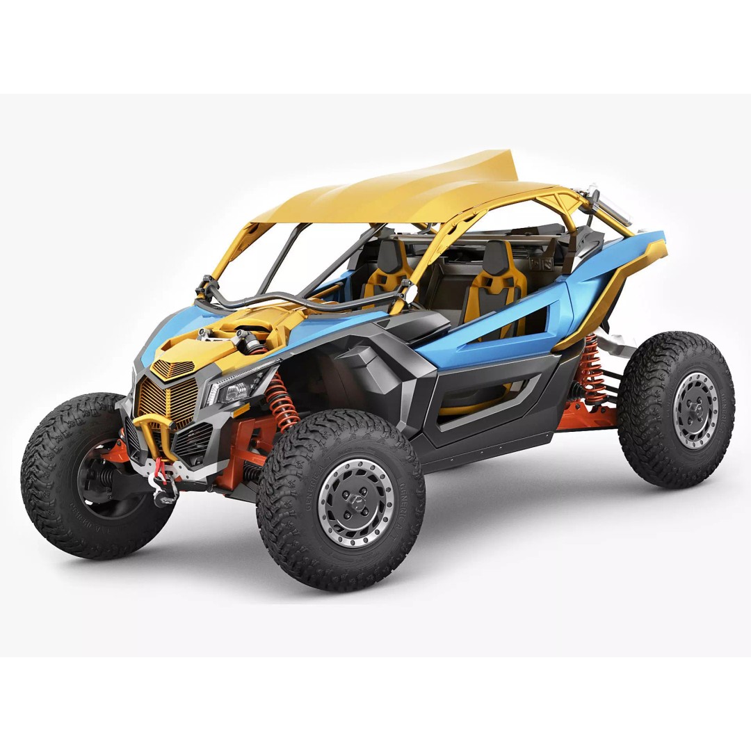 Generic Buggy 3D Model – Detailed Off-Road Vehicle, Multiple Formats - View 2