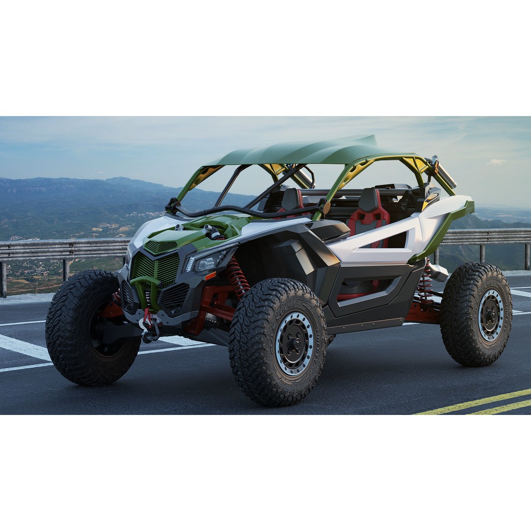 Generic Buggy 3D Model – Detailed Off-Road Vehicle, Multiple Formats - View 22