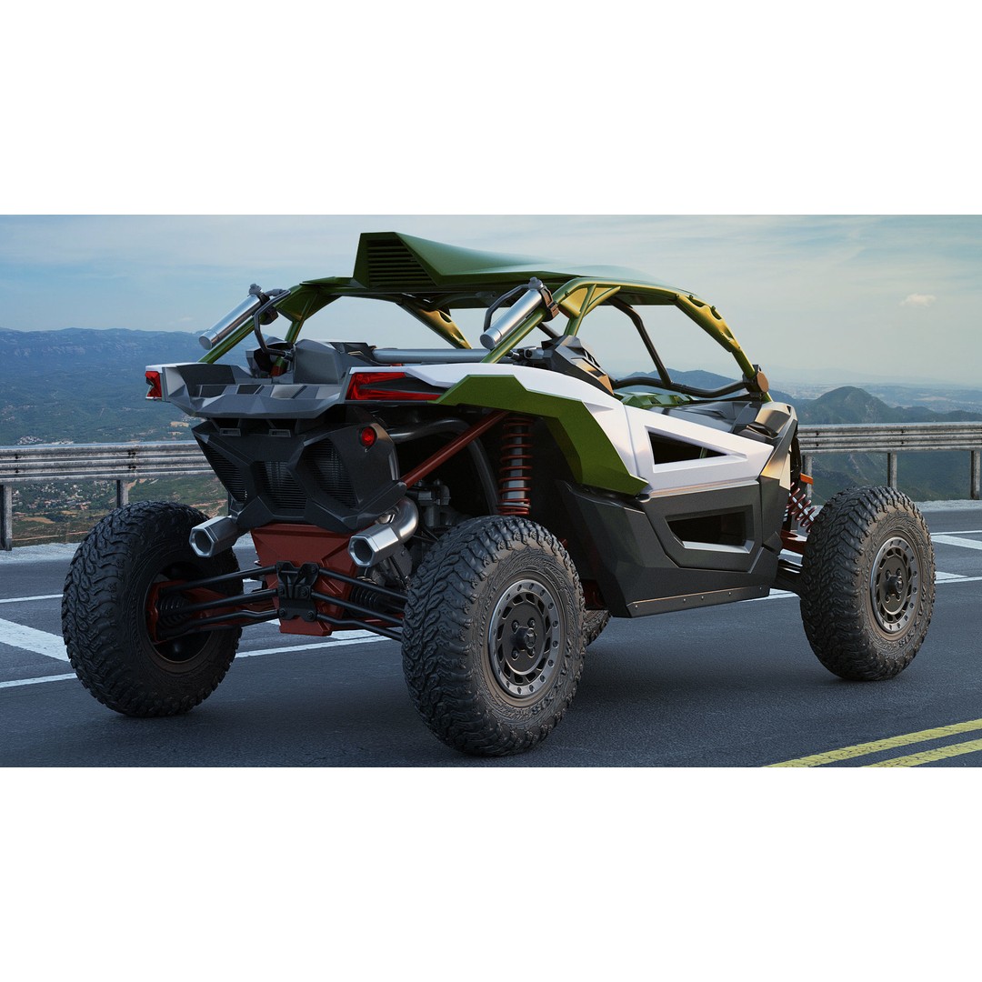 Generic Buggy 3D Model – Detailed Off-Road Vehicle, Multiple Formats - View 23