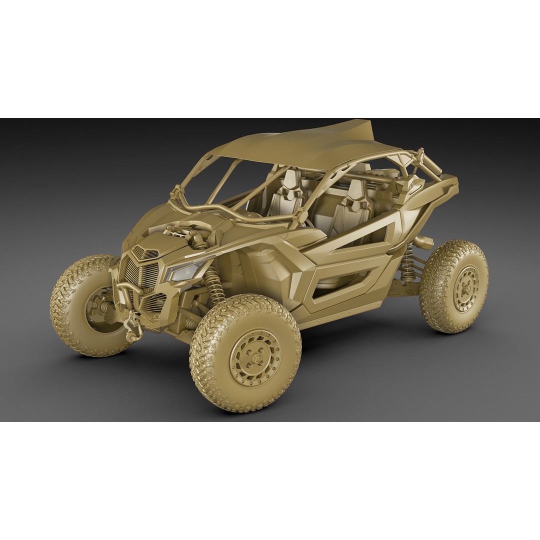 Generic Buggy 3D Model – Detailed Off-Road Vehicle, Multiple Formats - View 24