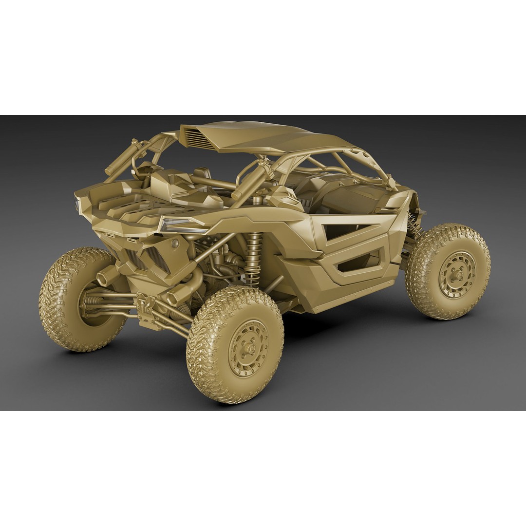 Generic Buggy 3D Model – Detailed Off-Road Vehicle, Multiple Formats - View 25