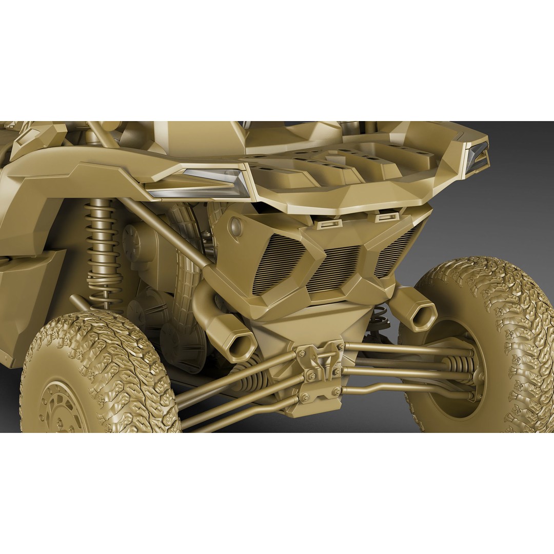 Generic Buggy 3D Model – Detailed Off-Road Vehicle, Multiple Formats - View 27