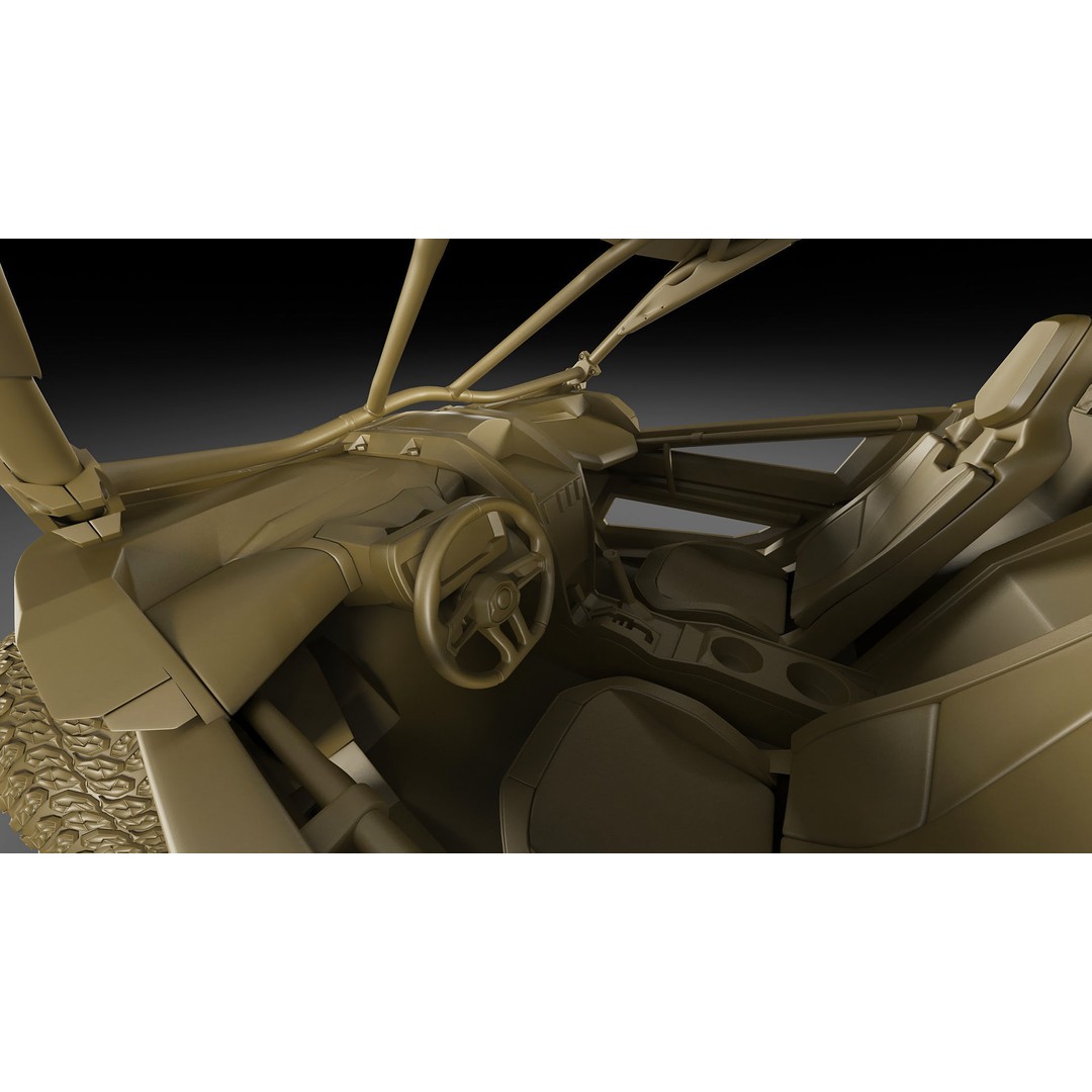 Generic Buggy 3D Model – Detailed Off-Road Vehicle, Multiple Formats - View 28