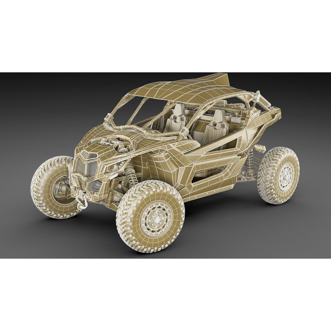Generic Buggy 3D Model – Detailed Off-Road Vehicle, Multiple Formats - View 29