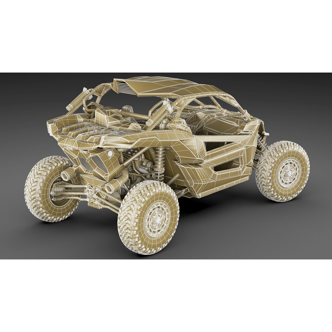Generic Buggy 3D Model – Detailed Off-Road Vehicle, Multiple Formats - View 30