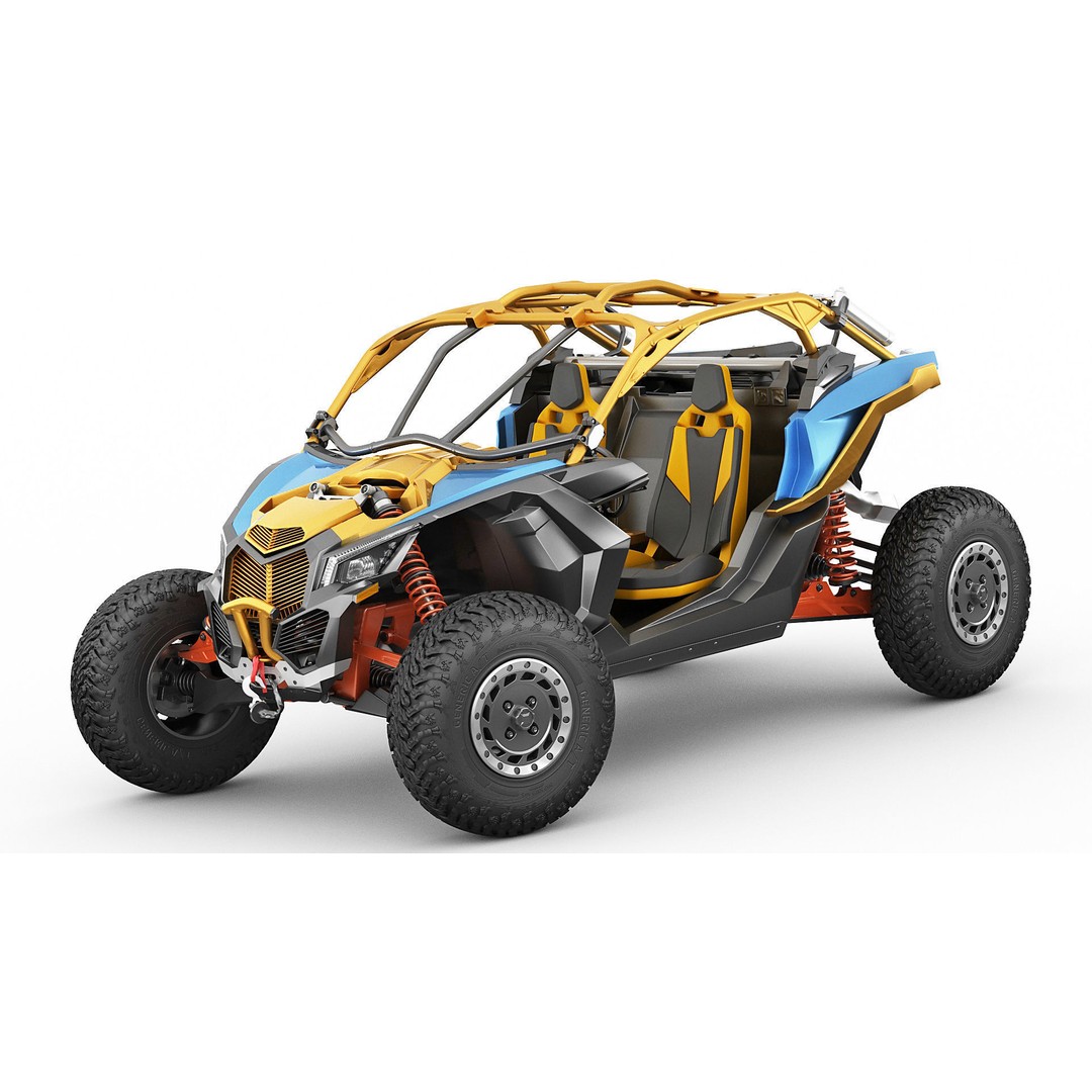 Generic Buggy 3D Model – Detailed Off-Road Vehicle, Multiple Formats - View 4