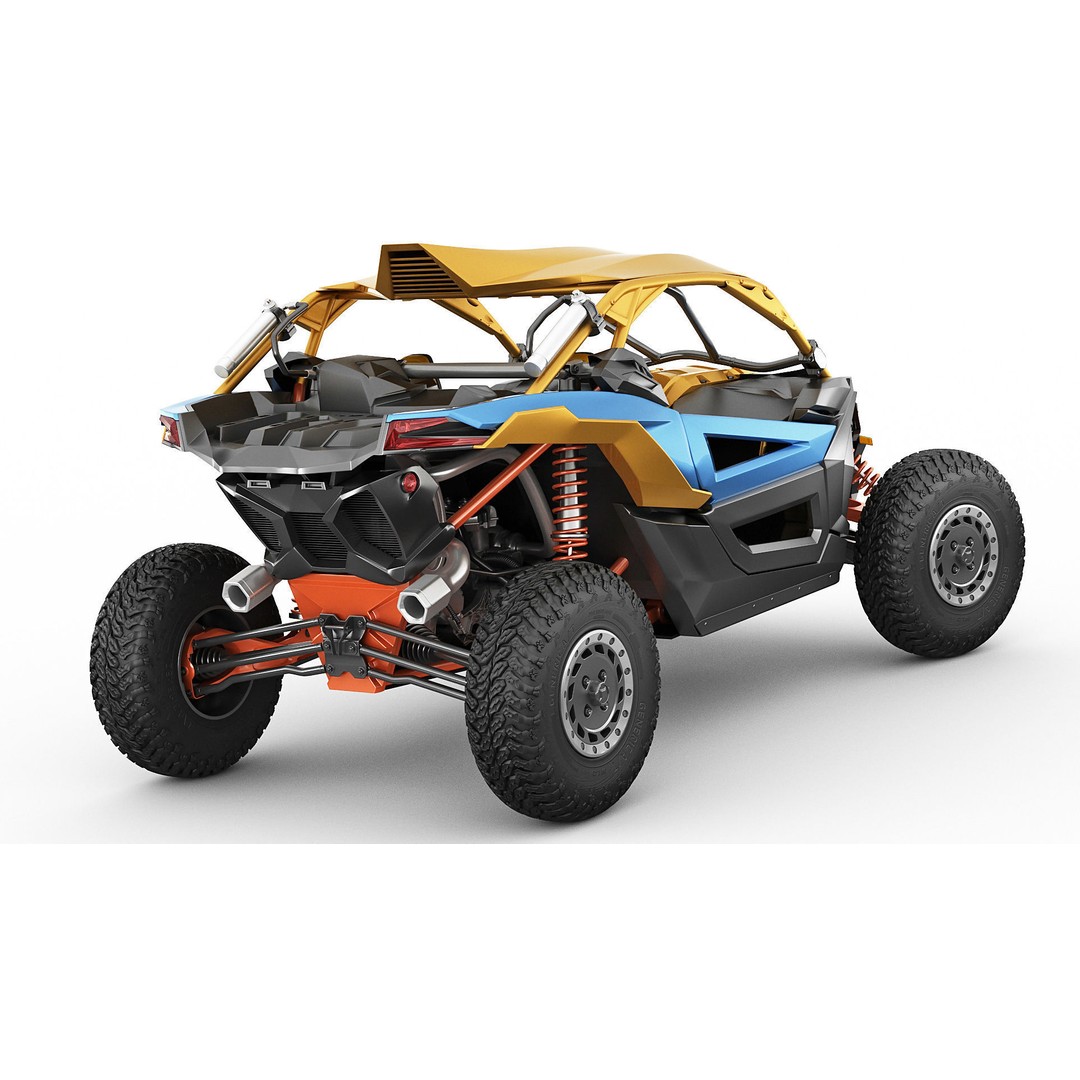 Generic Buggy 3D Model – Detailed Off-Road Vehicle, Multiple Formats - View 5