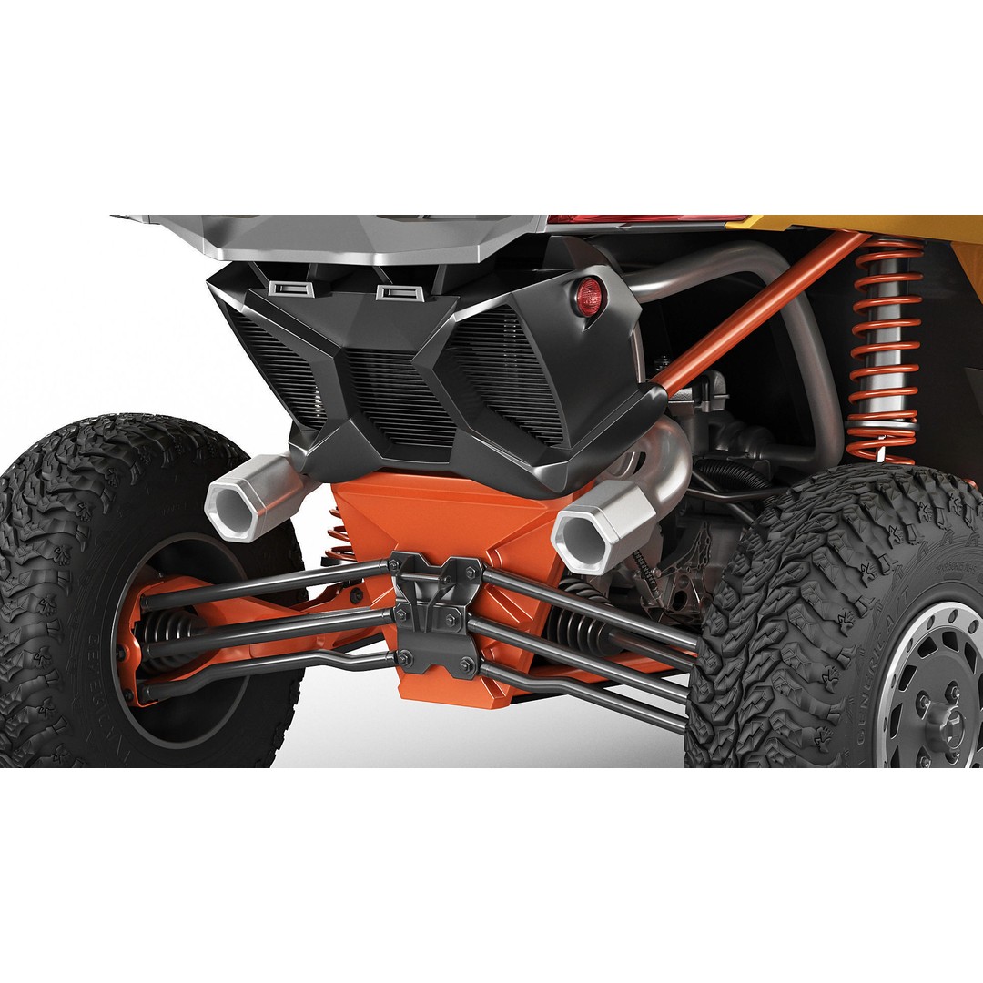 Generic Buggy 3D Model – Detailed Off-Road Vehicle, Multiple Formats - View 9