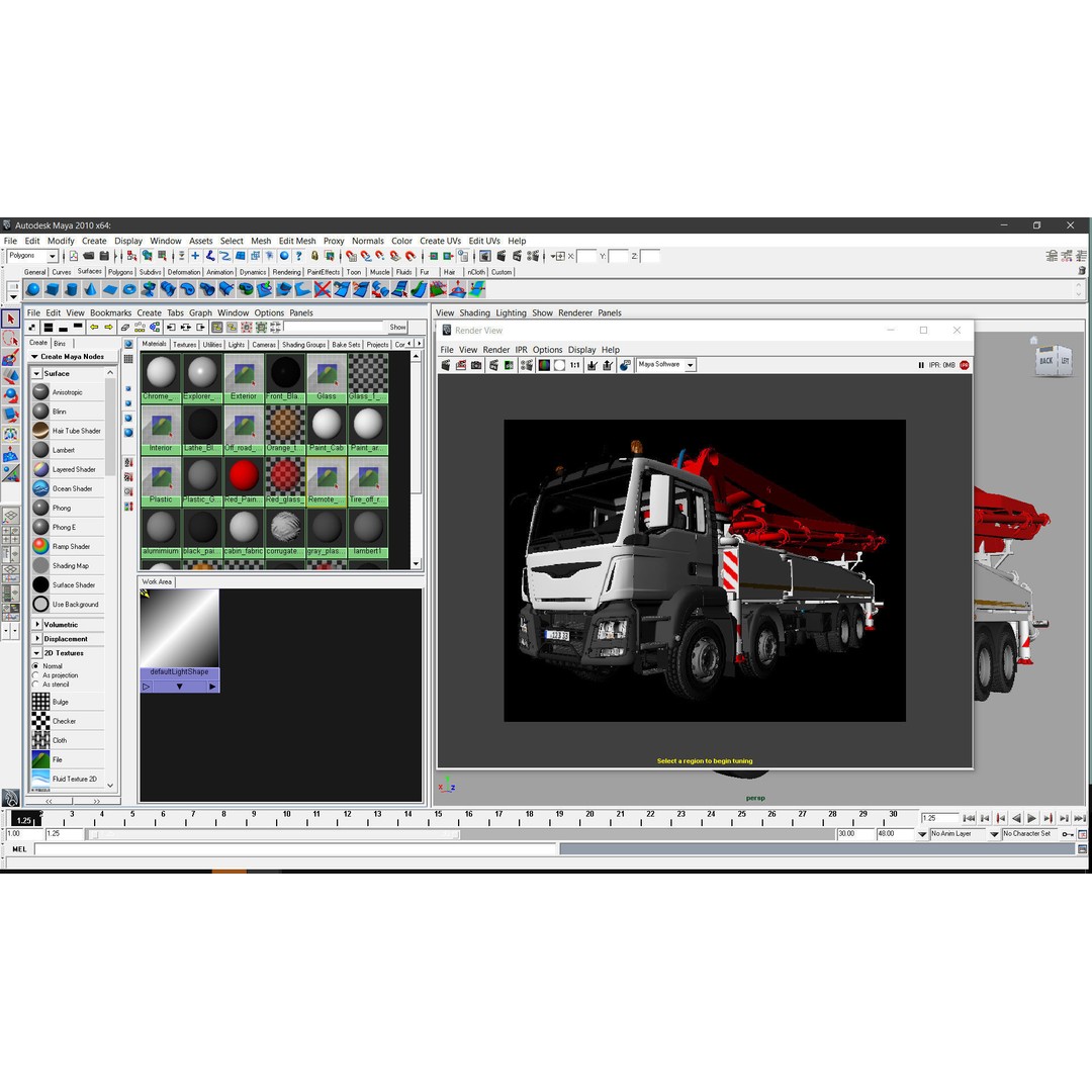 Concrete Pump Truck 3D Model – Realistic Industrial Vehicle, FBX, OBJ - View 18