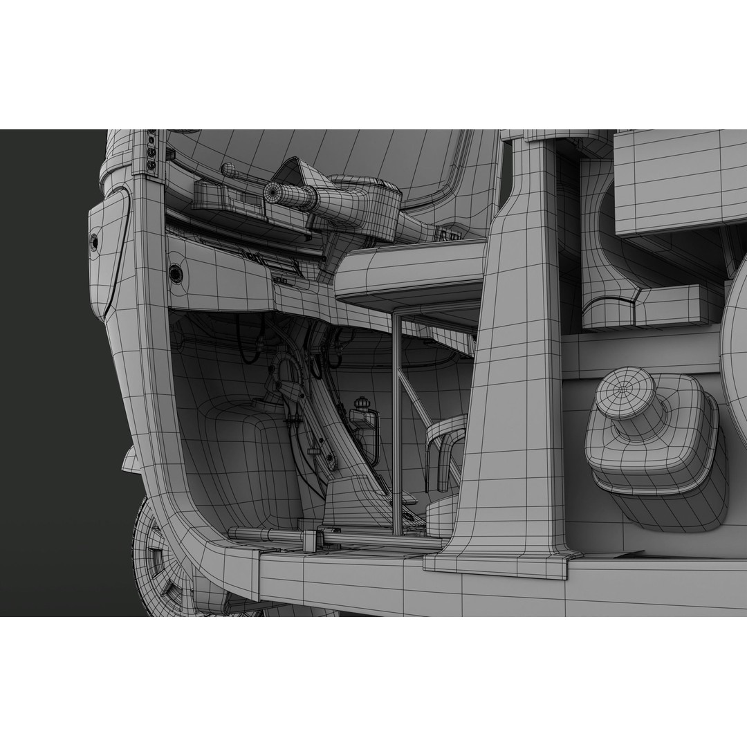 Tricycle 3D Model – Low Poly Rickshaw with PBR Textures - View 76