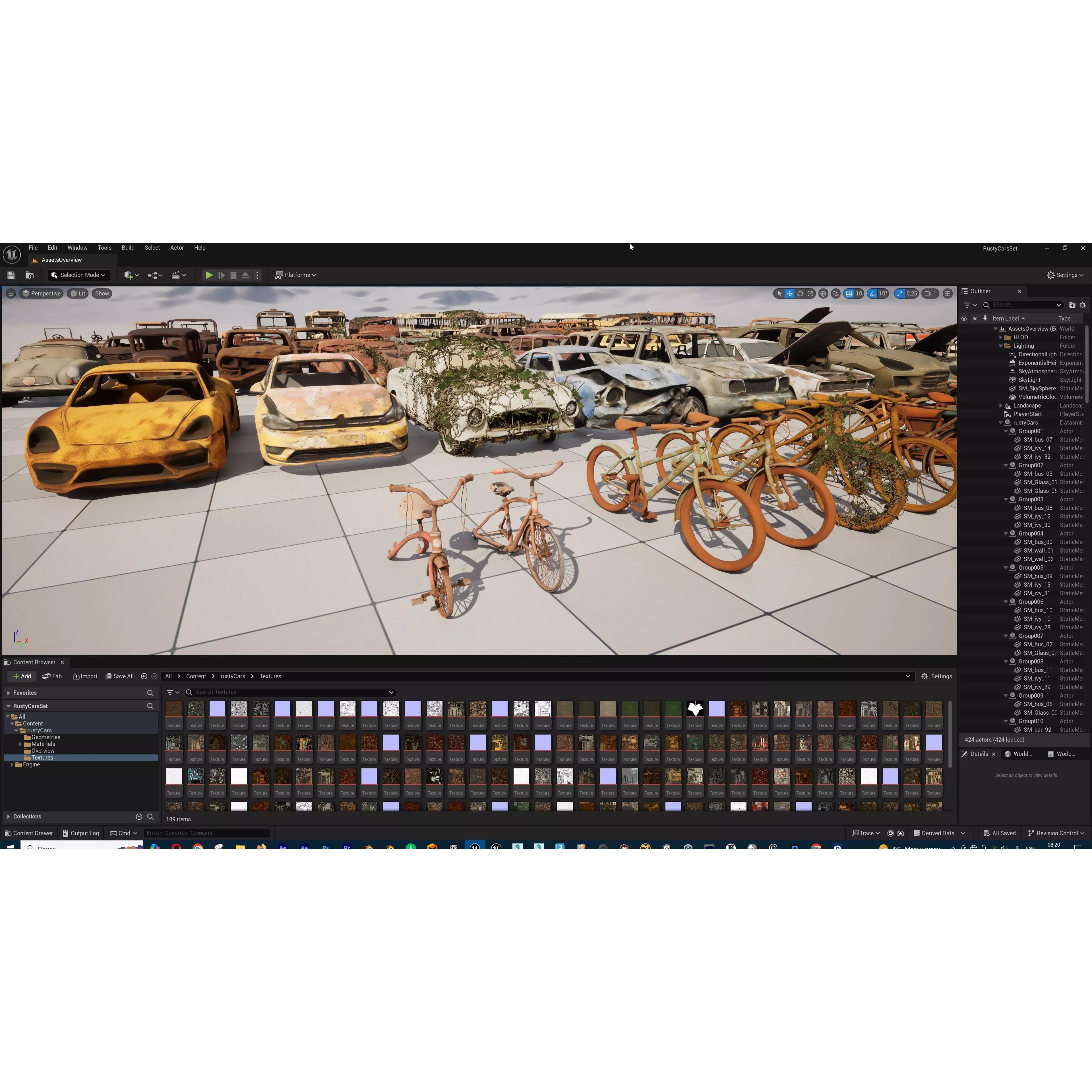 Old Abandoned Rusty Vehicles - Low-Poly Game-Ready 3D Model - View 37