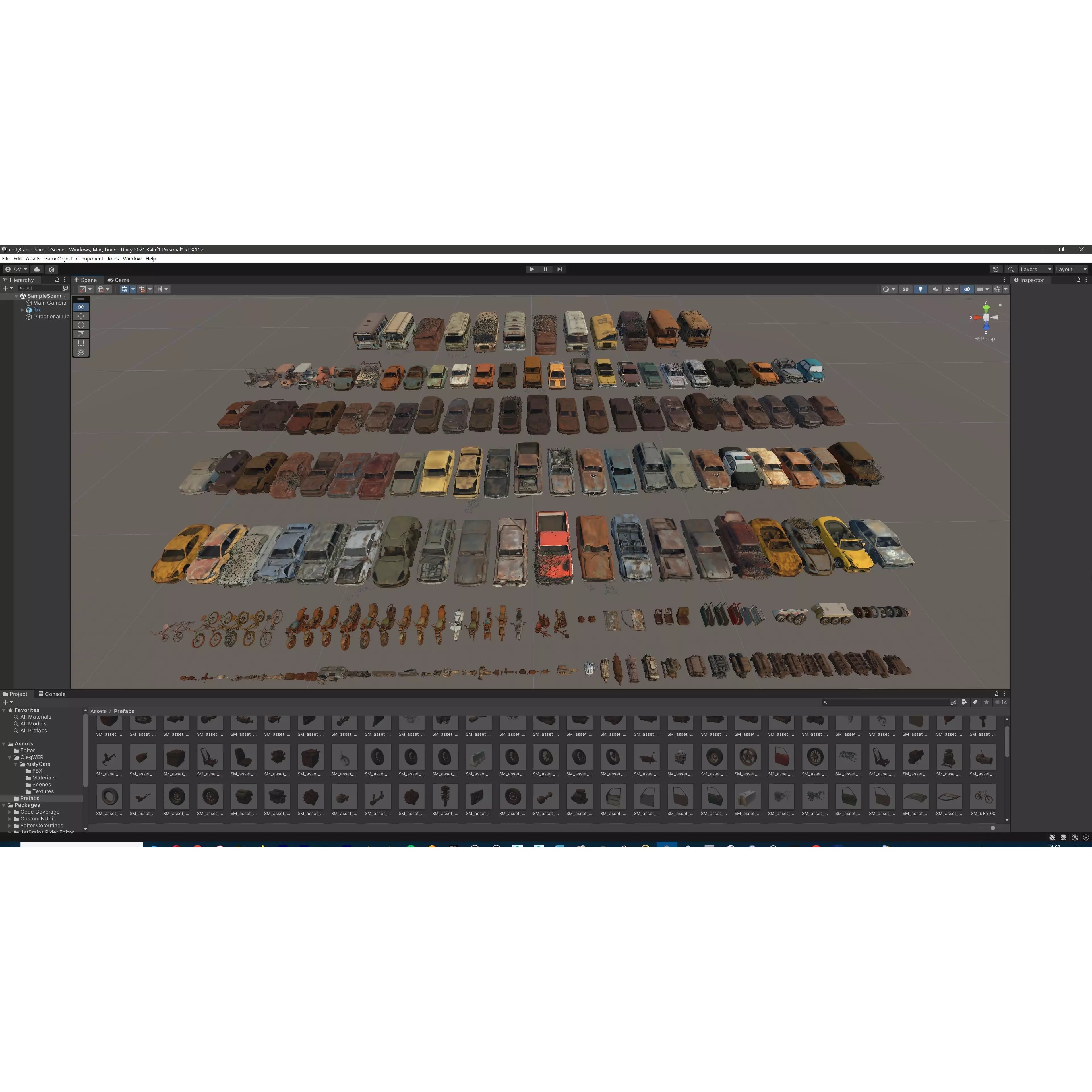 Old Abandoned Rusty Vehicles - Low-Poly Game-Ready 3D Model - View 50