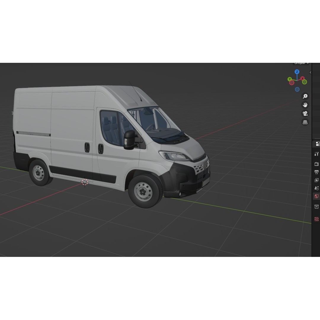 2024 FIAT DUCATO 3D Model – Detailed Interior, Game-Ready Formats
