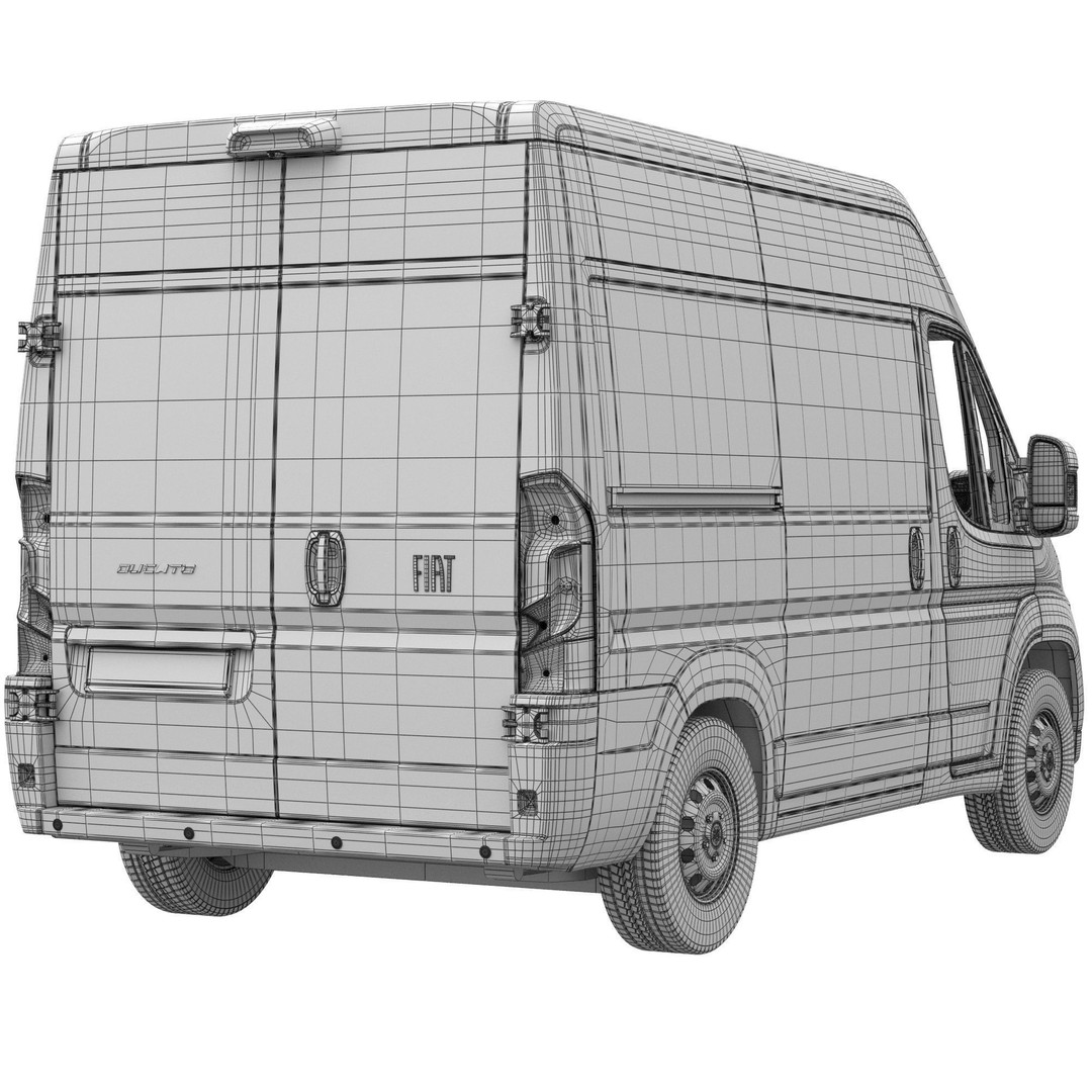 2024 FIAT DUCATO 3D Model – Detailed Interior, Game-Ready Formats - View 16