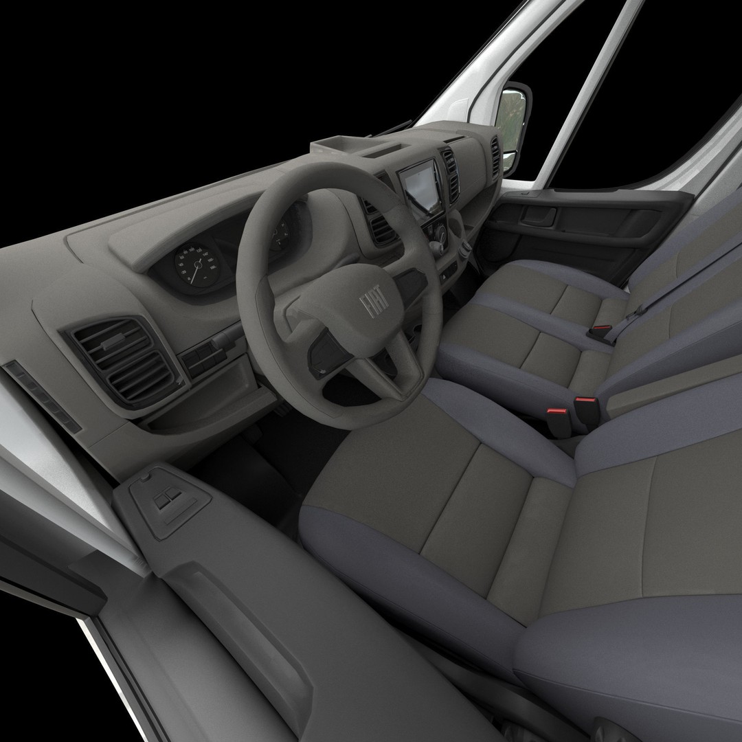 2024 FIAT DUCATO 3D Model – Detailed Interior, Game-Ready Formats - View 28