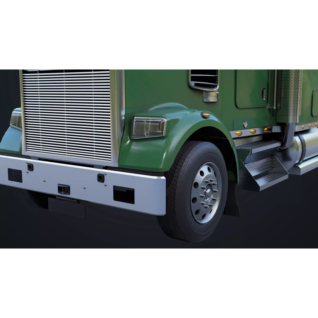 Heavy Truck Chassis 3D Model – Low Poly PBR Asset for Unity & UE - View 27