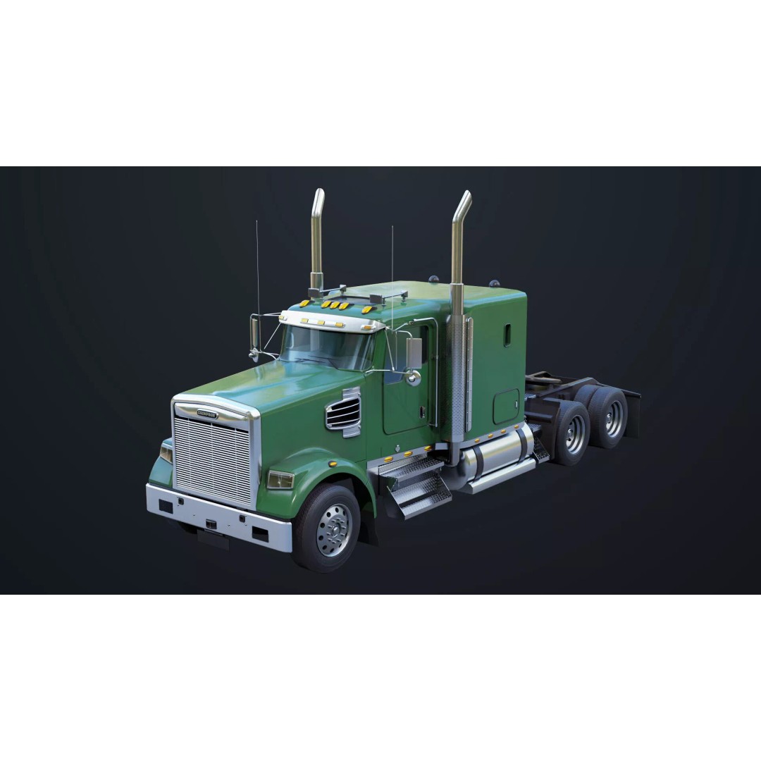 Heavy Truck Chassis 3D Model – Low Poly PBR Asset for Unity & UE - View 3