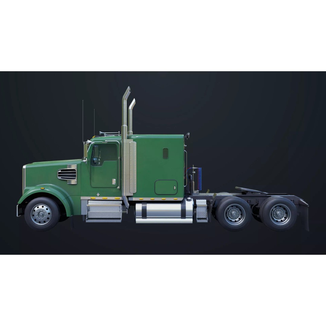 Heavy Truck Chassis 3D Model – Low Poly PBR Asset for Unity & UE - View 4