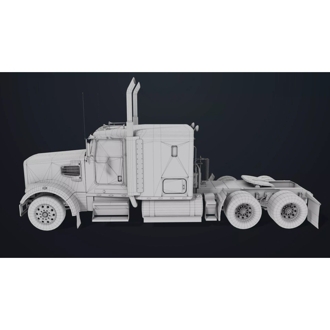 Heavy Truck Chassis 3D Model – Low Poly PBR Asset for Unity & UE - View 41
