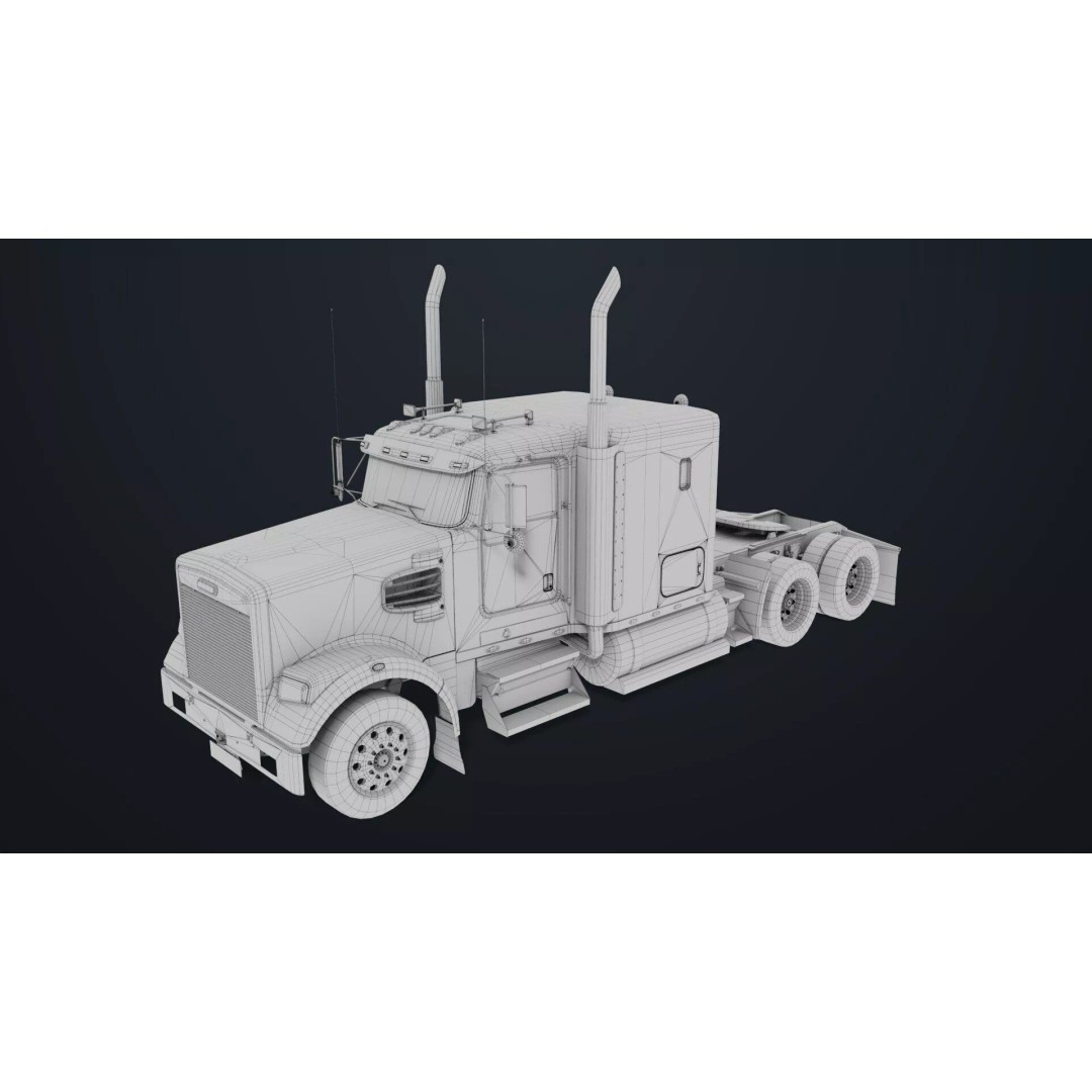 Heavy Truck Chassis 3D Model – Low Poly PBR Asset for Unity & UE - View 42