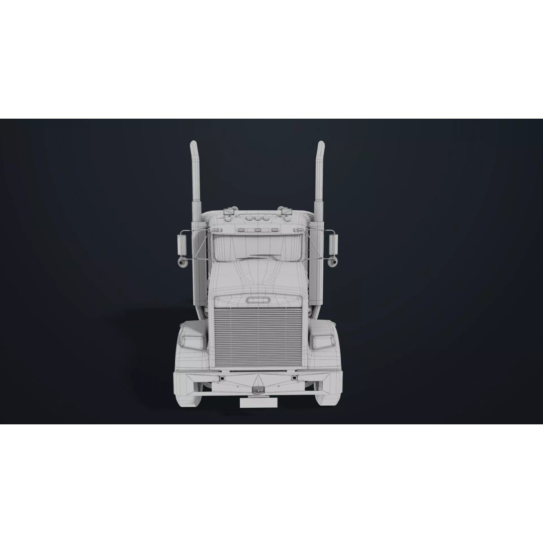 Heavy Truck Chassis 3D Model – Low Poly PBR Asset for Unity & UE - View 43