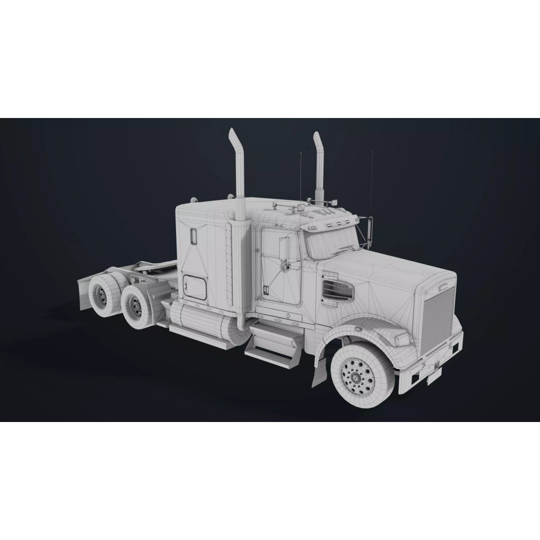 Heavy Truck Chassis 3D Model – Low Poly PBR Asset for Unity & UE - View 44