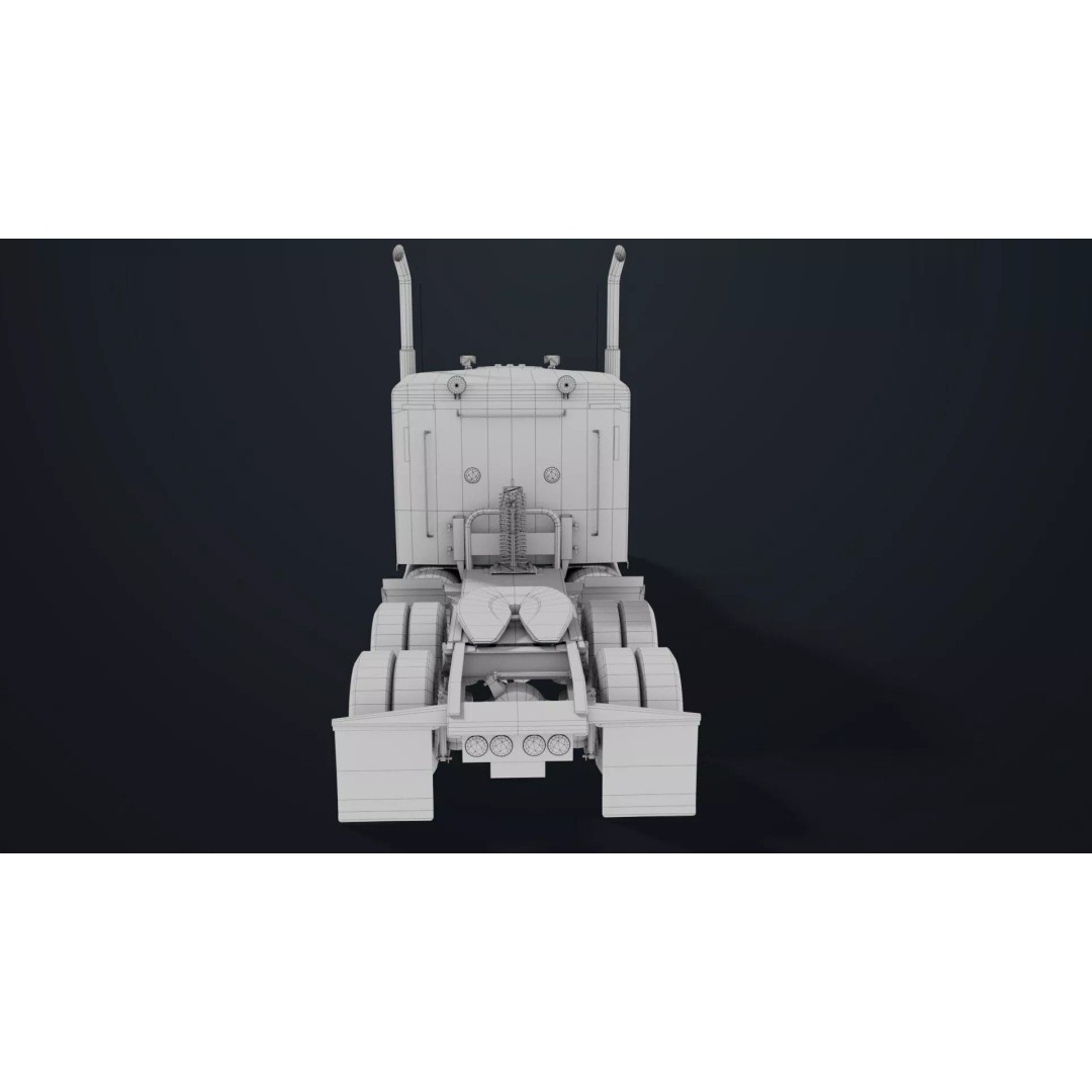 Heavy Truck Chassis 3D Model – Low Poly PBR Asset for Unity & UE - View 47