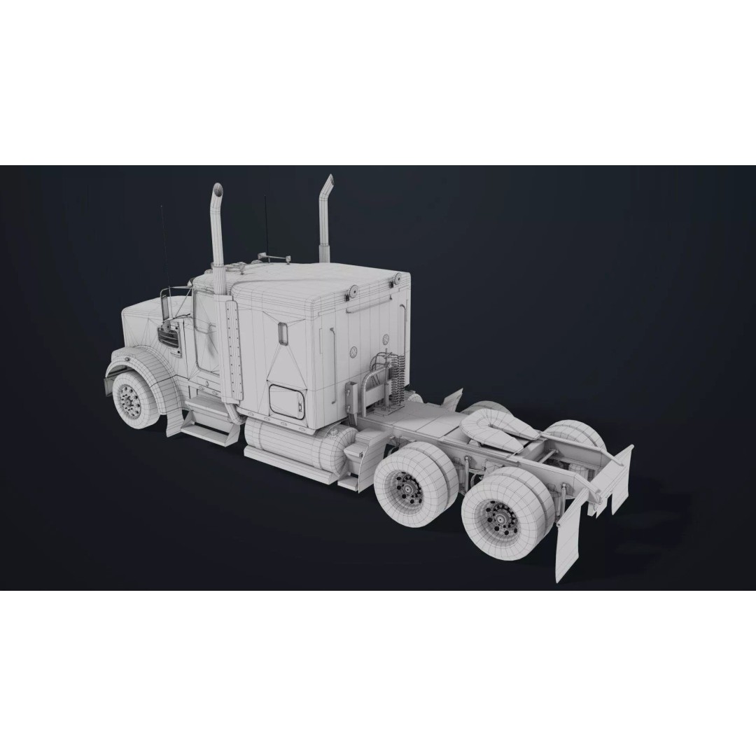 Heavy Truck Chassis 3D Model – Low Poly PBR Asset for Unity & UE - View 48