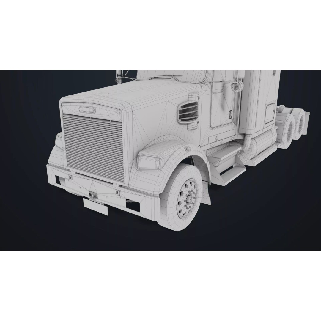 Heavy Truck Chassis 3D Model – Low Poly PBR Asset for Unity & UE - View 49