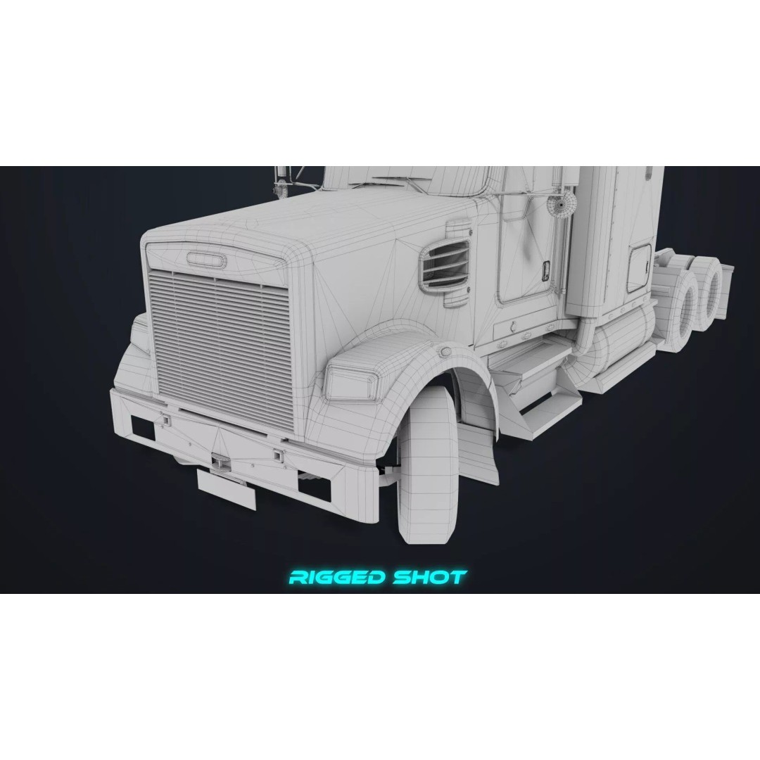 Heavy Truck Chassis 3D Model – Low Poly PBR Asset for Unity & UE - View 50