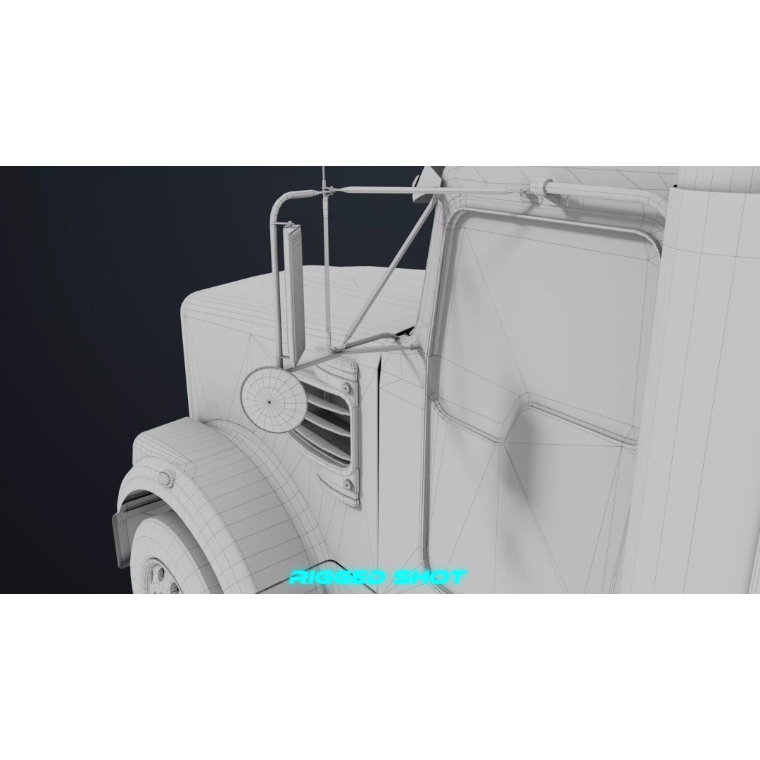 Heavy Truck Chassis 3D Model – Low Poly PBR Asset for Unity & UE - View 53