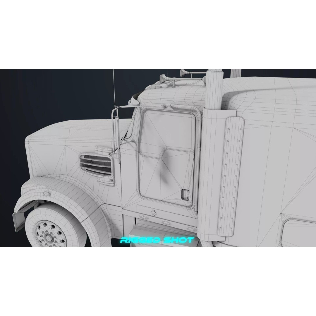 Heavy Truck Chassis 3D Model – Low Poly PBR Asset for Unity & UE - View 54