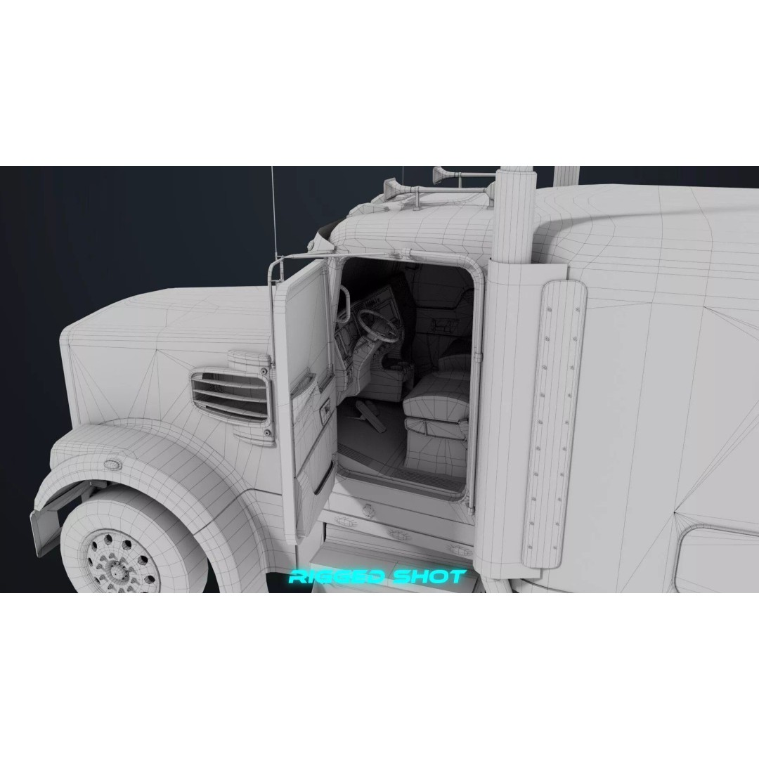 Heavy Truck Chassis 3D Model – Low Poly PBR Asset for Unity & UE - View 55