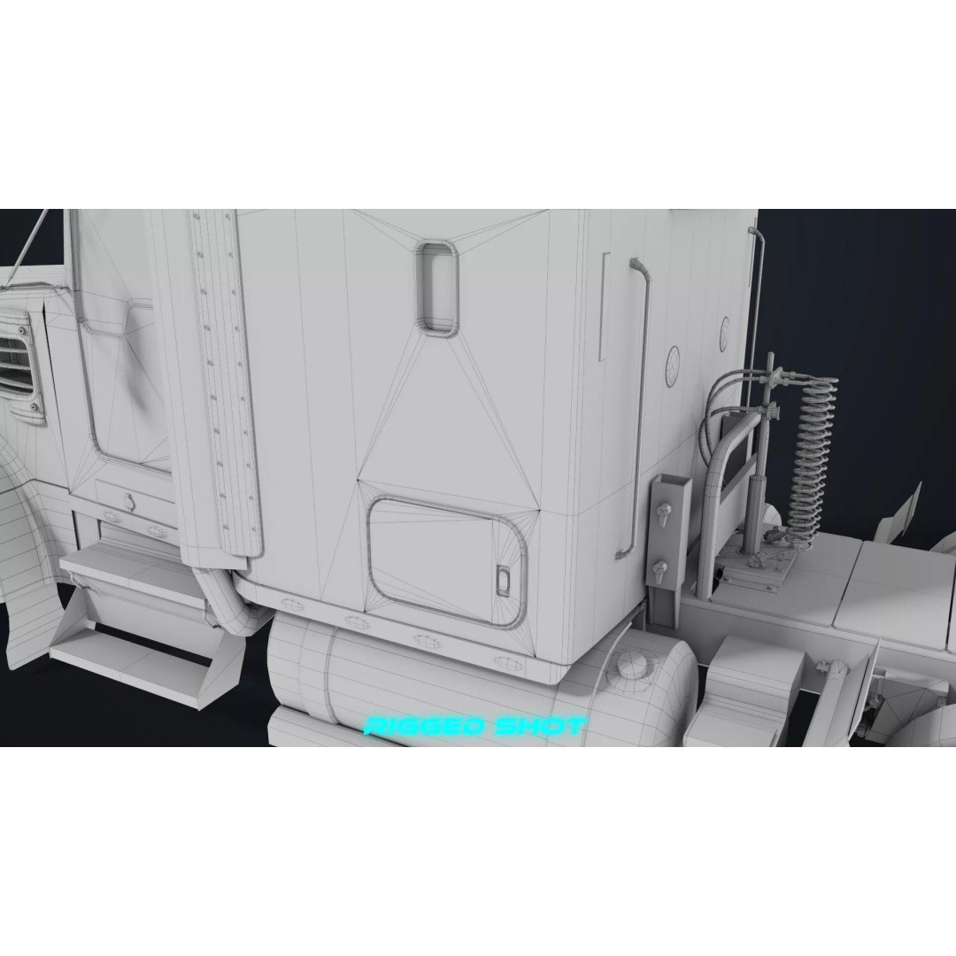 Heavy Truck Chassis 3D Model – Low Poly PBR Asset for Unity & UE - View 56