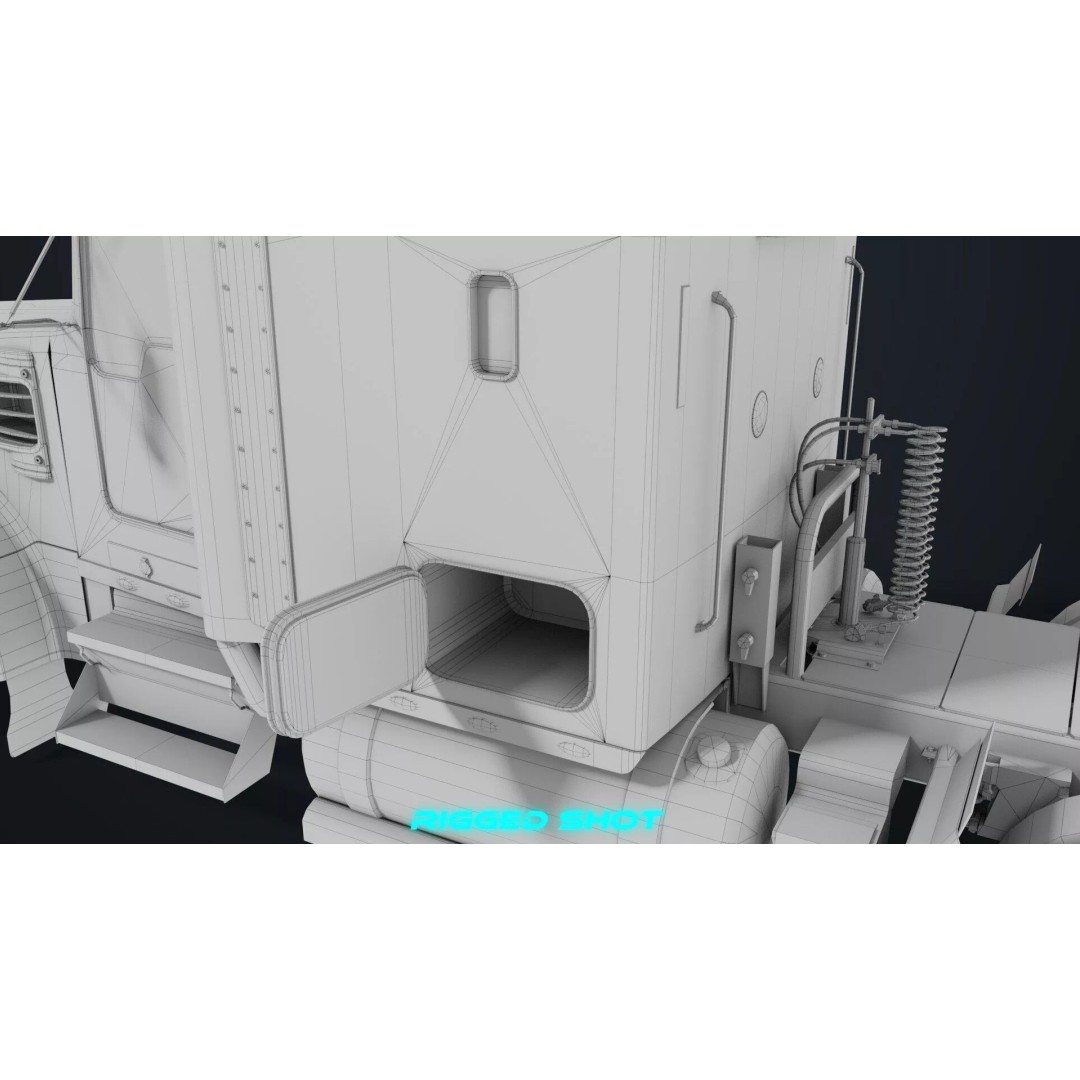 Heavy Truck Chassis 3D Model – Low Poly PBR Asset for Unity & UE - View 57