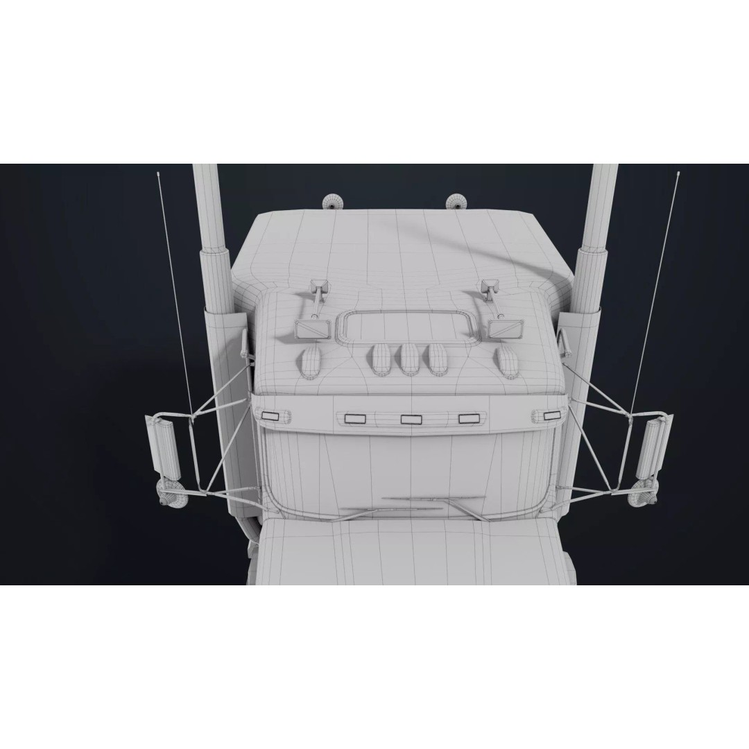 Heavy Truck Chassis 3D Model – Low Poly PBR Asset for Unity & UE - View 58