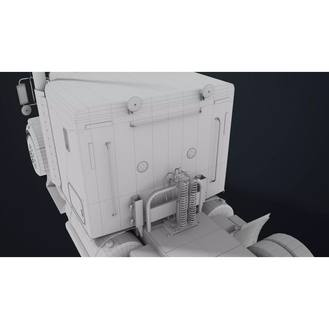 Heavy Truck Chassis 3D Model – Low Poly PBR Asset for Unity & UE - View 59