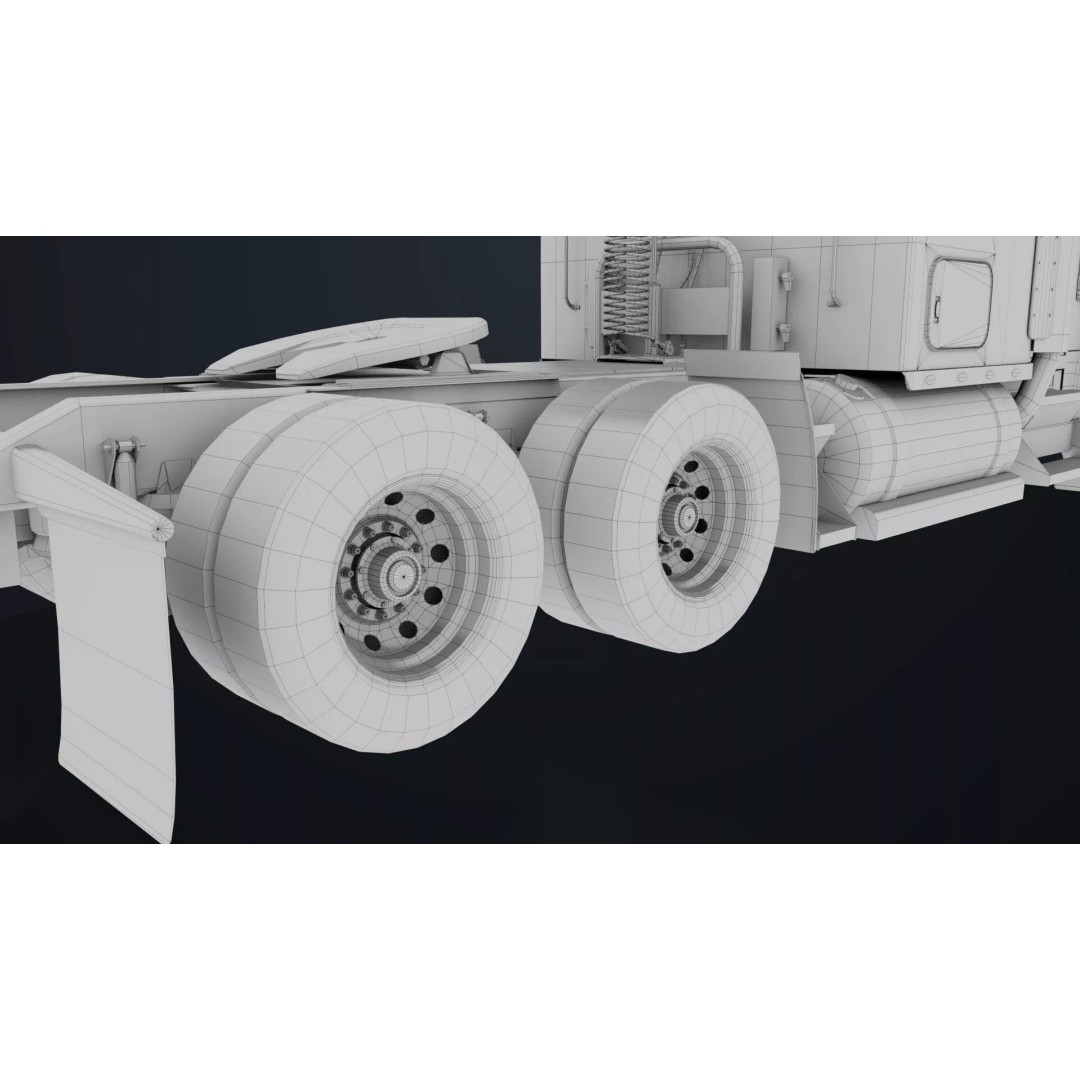 Heavy Truck Chassis 3D Model – Low Poly PBR Asset for Unity & UE - View 61