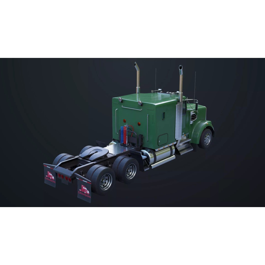 Heavy Truck Chassis 3D Model – Low Poly PBR Asset for Unity & UE - View 7