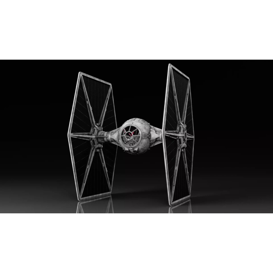 Imperial Tie-Fighter 3D Model – High Poly Rigged Sci-Fi Vehicle, FBX - View 2