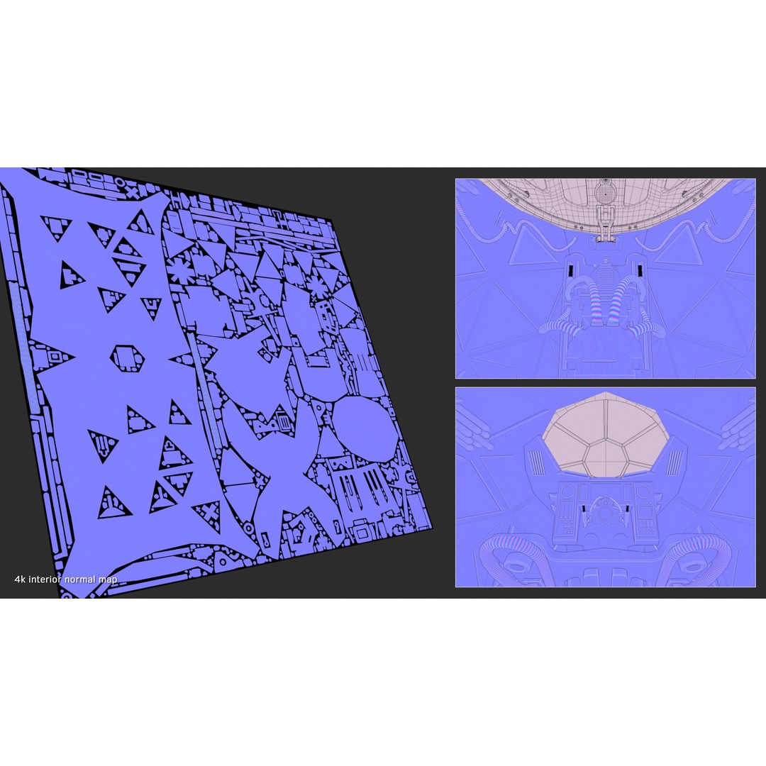 Imperial Tie-Fighter 3D Model – High Poly Rigged Sci-Fi Vehicle, FBX - View 21